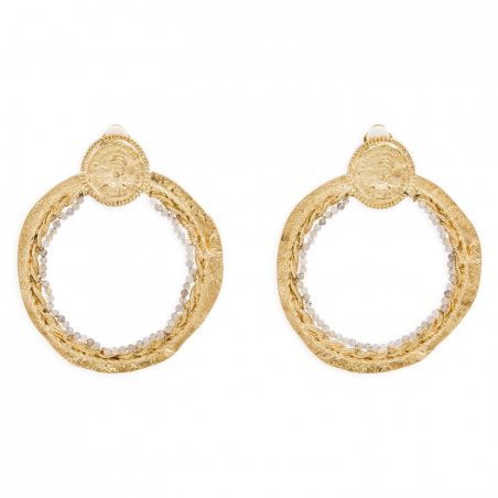 Boucle d'oreille Hipanema Delphes Gold - Bijoux de marque Hipanema