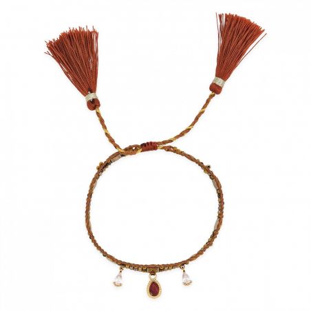 Bracelet Hipanema Plume Caramel - Bijoux de la marque Hipanema
