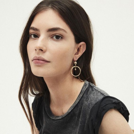 Boucles d'oreilles Vanite Black - Bijoux de marque Hipanema