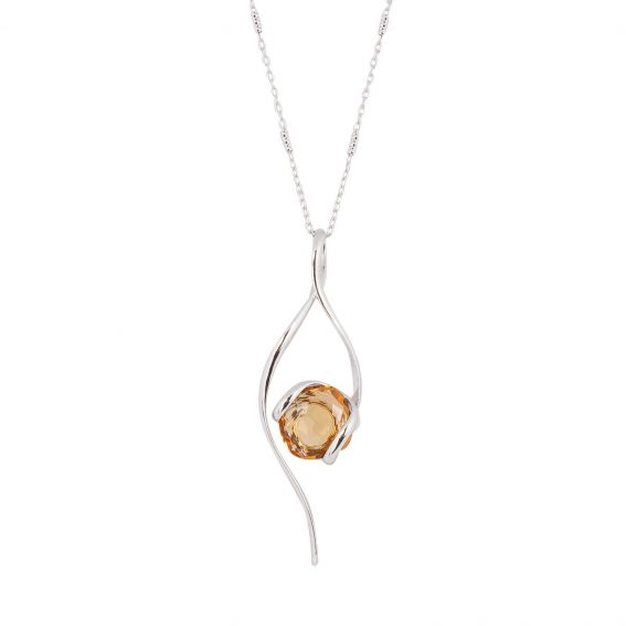 ovale Swarovski munt kristal ketting