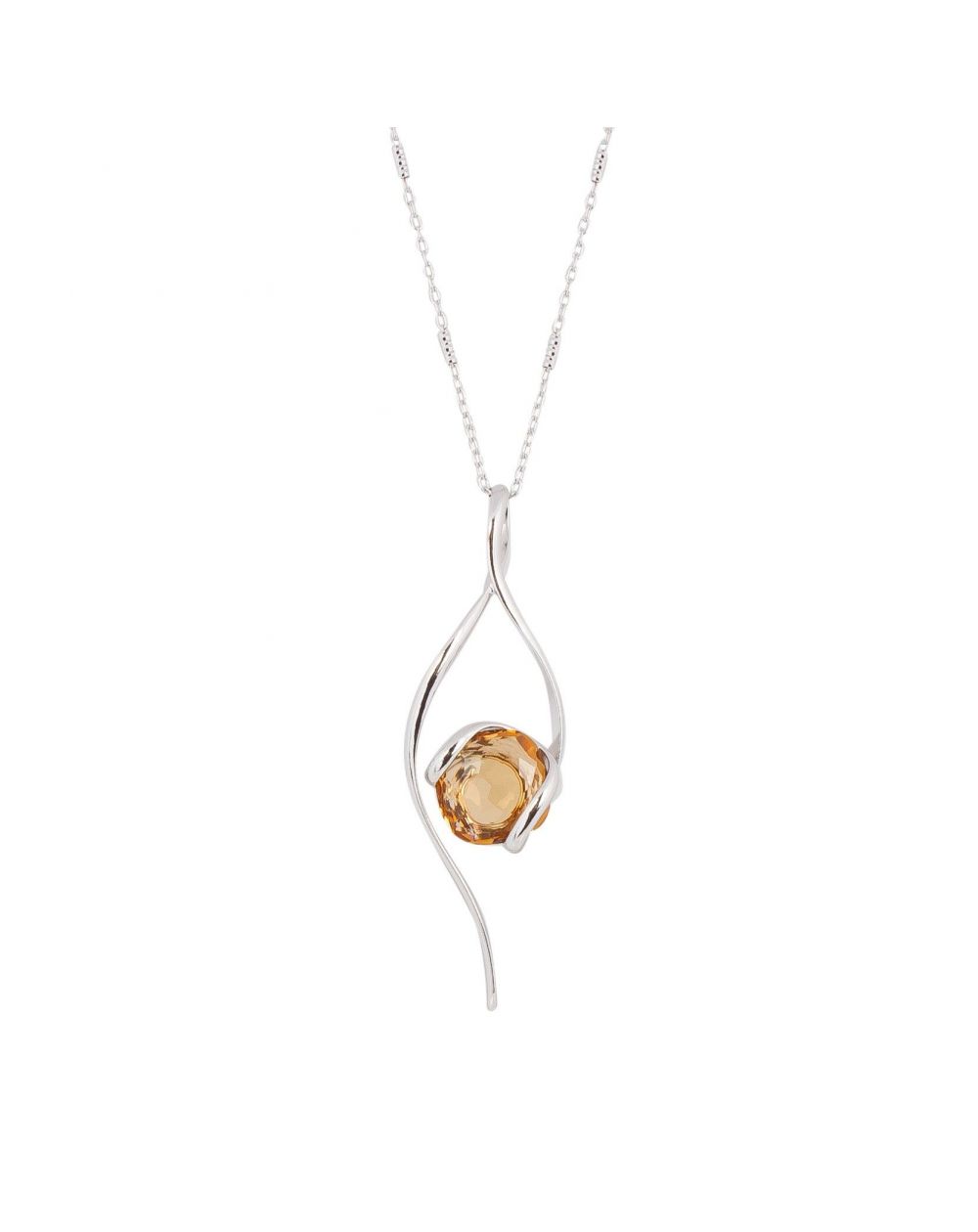 oval Swarovski mint crystal necklace