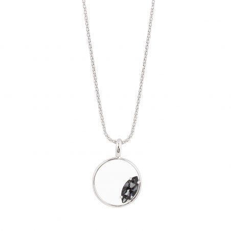 Collier Andrea Marazzini, bijou cristal Swarovski Navette Silver night