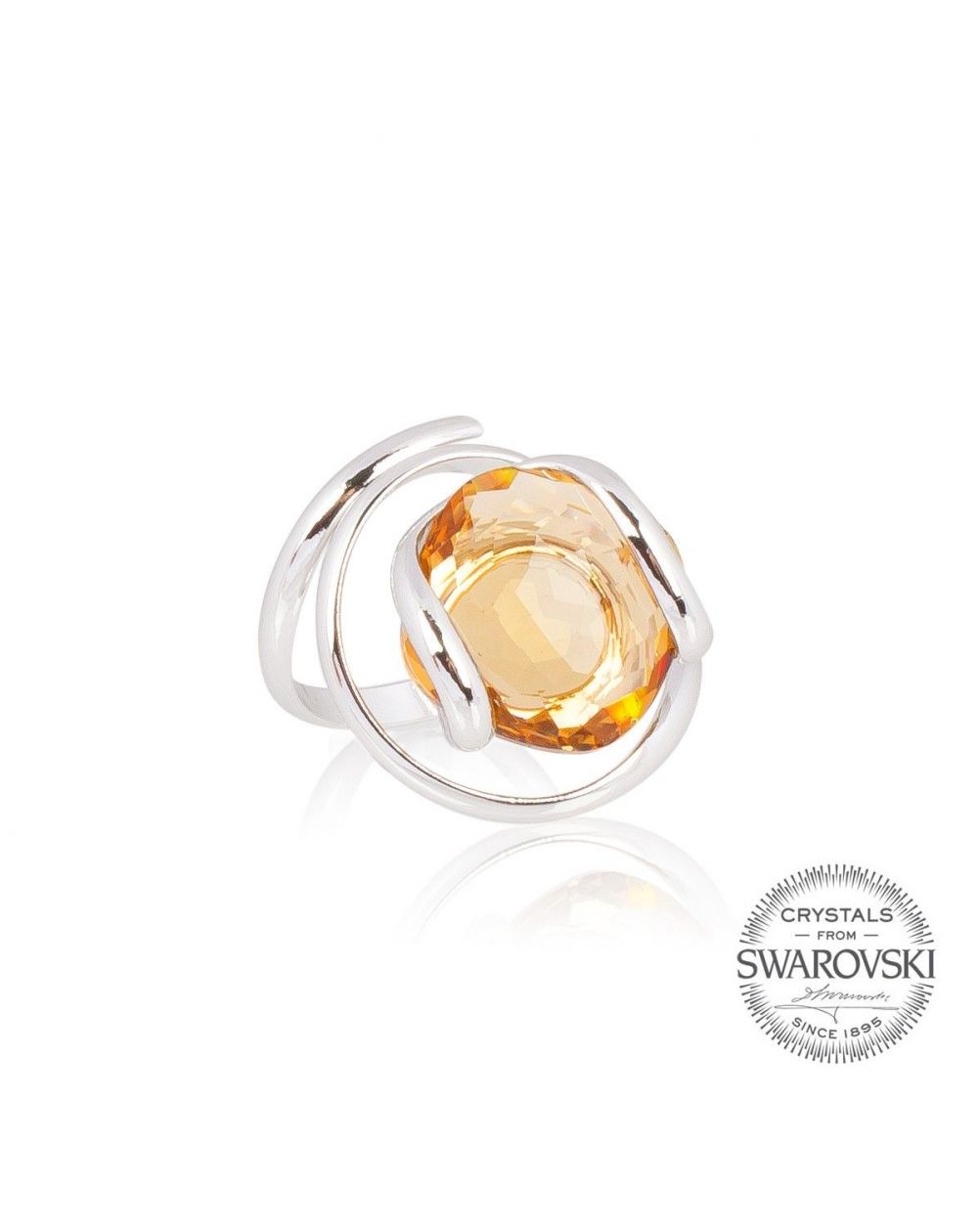Andrea Marazzini bijoux - Bague cristal Swarovski golden shadow