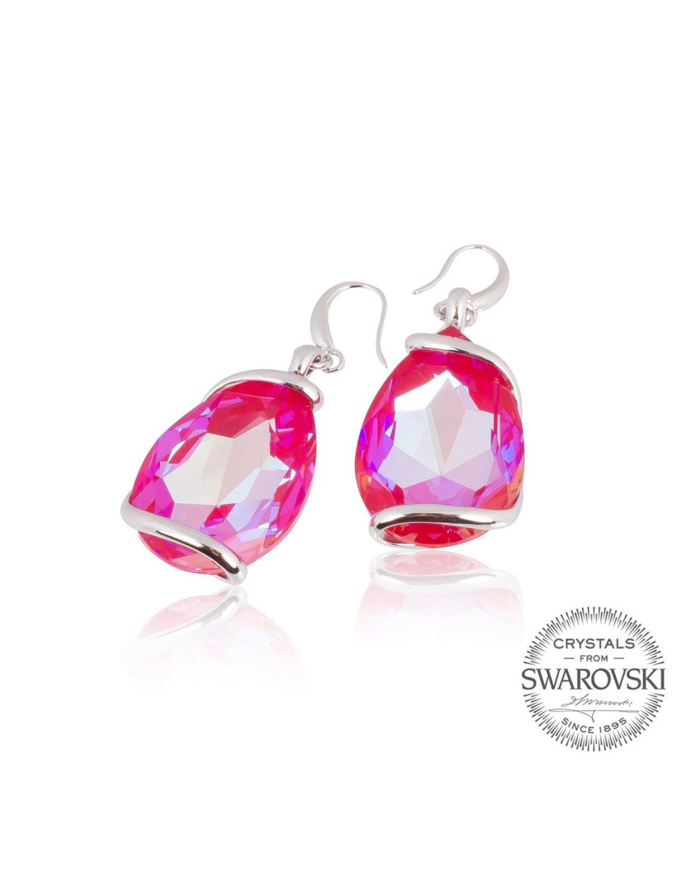 Boucles d'oreille Andrea Marazzini cristal Swarovski - Red Delite