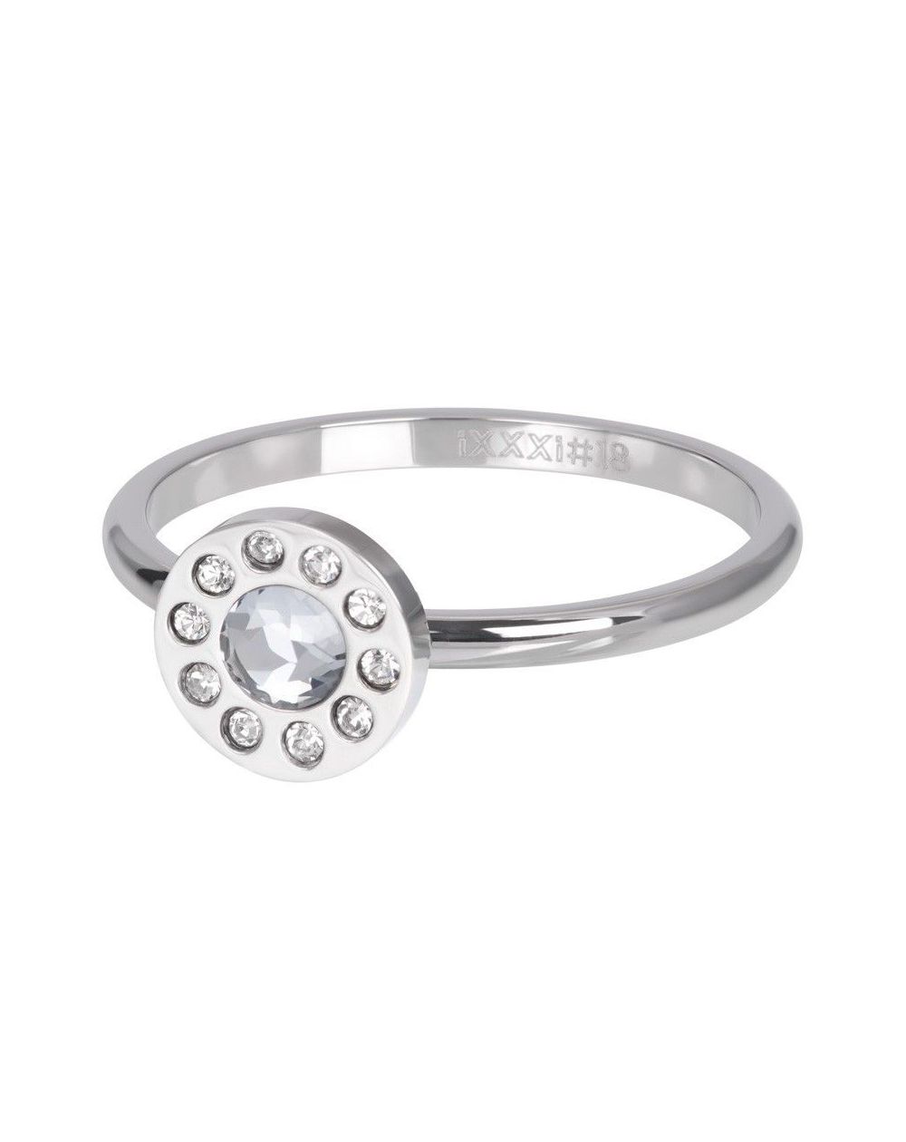 Zilveren rechthoekige schelpsteen