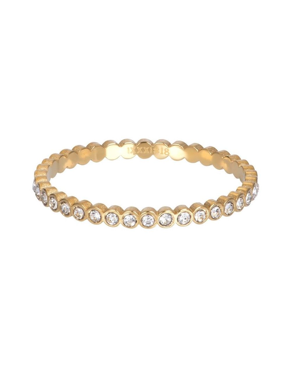 Petits cercles avec pierres - Anneau couvrant iXXXi - R05803-01