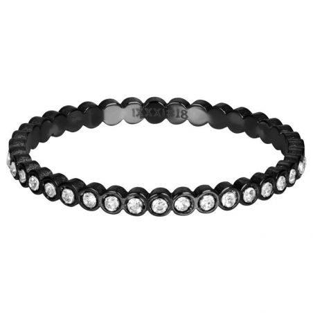 Petits cercles avec pierres noir - Anneau couvrant iXXXi - R05803-05