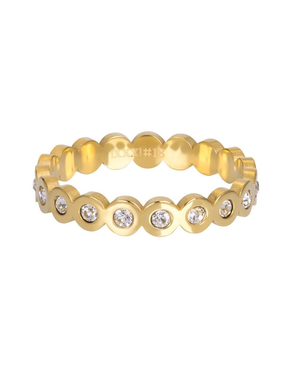 Grands cercles avec pierres doré - Anneau couvrant iXXXi - R05805-01