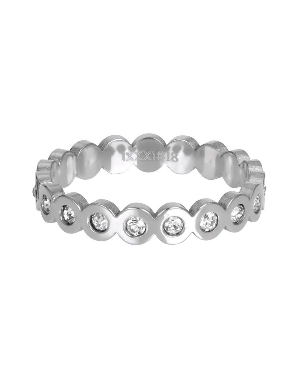 Zilveren rechthoekige schelpsteen