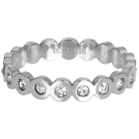 Silver rectangular shell stone