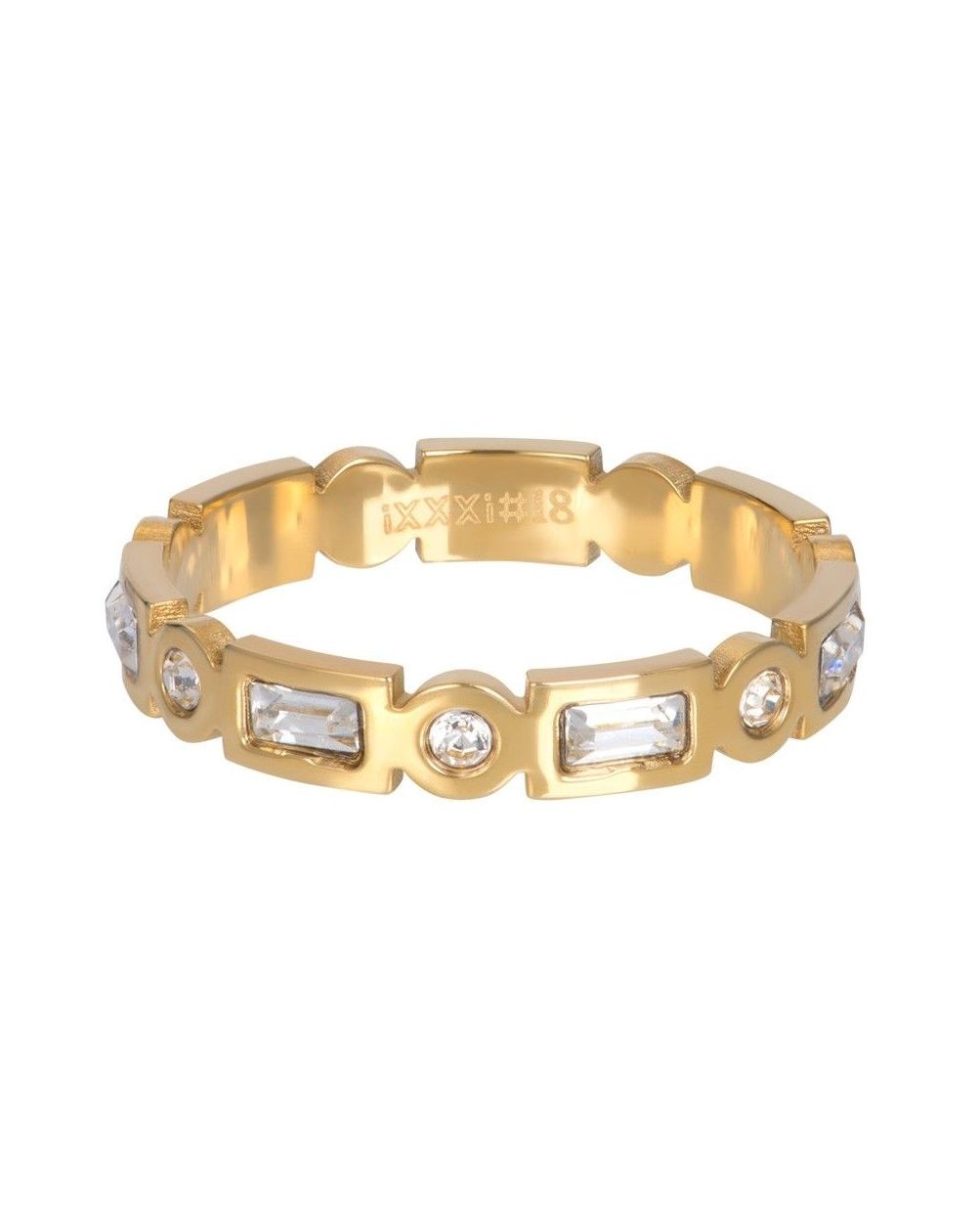 Zilveren rechthoekige schelpsteen