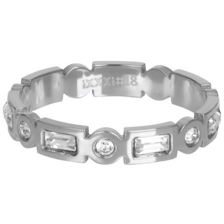 Silver rectangular shell stone