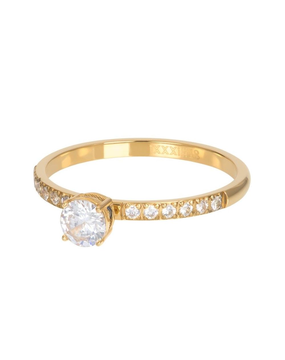 Silver rectangular shell stone