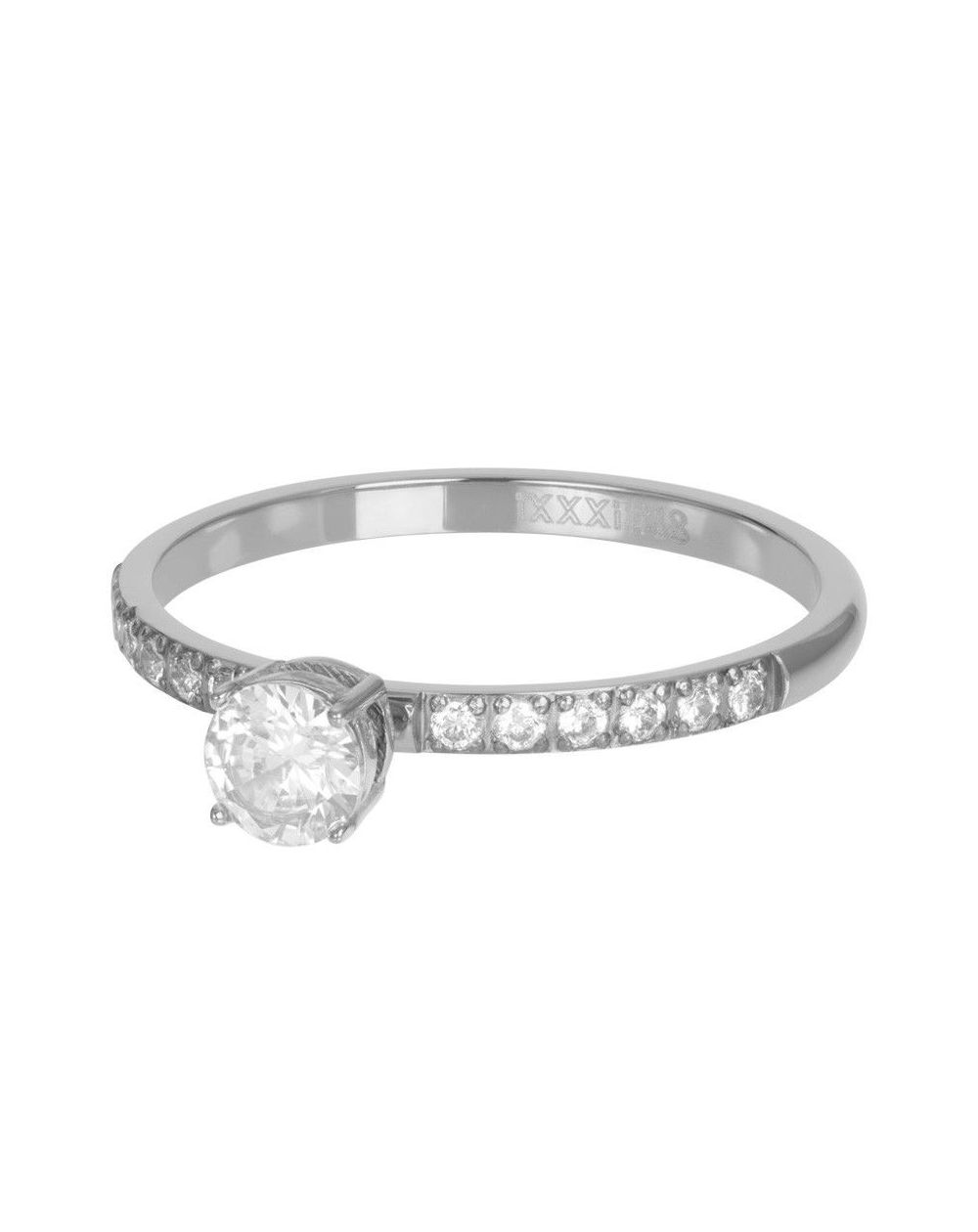 Silver rectangular shell stone