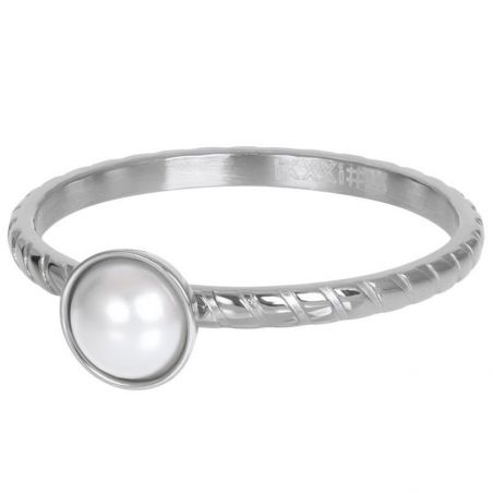 Silver rectangular shell stone