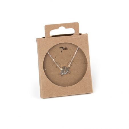 Emballage du collier 7bis tortue argentée