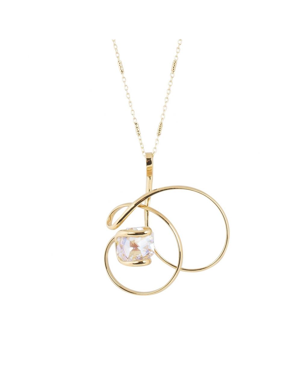 Collier Andrea Marazzini - Bijou cristal Swarovski Octagon AB/D.Blue