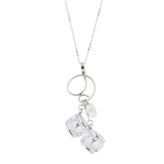 ovale Swarovski munt kristal ketting
