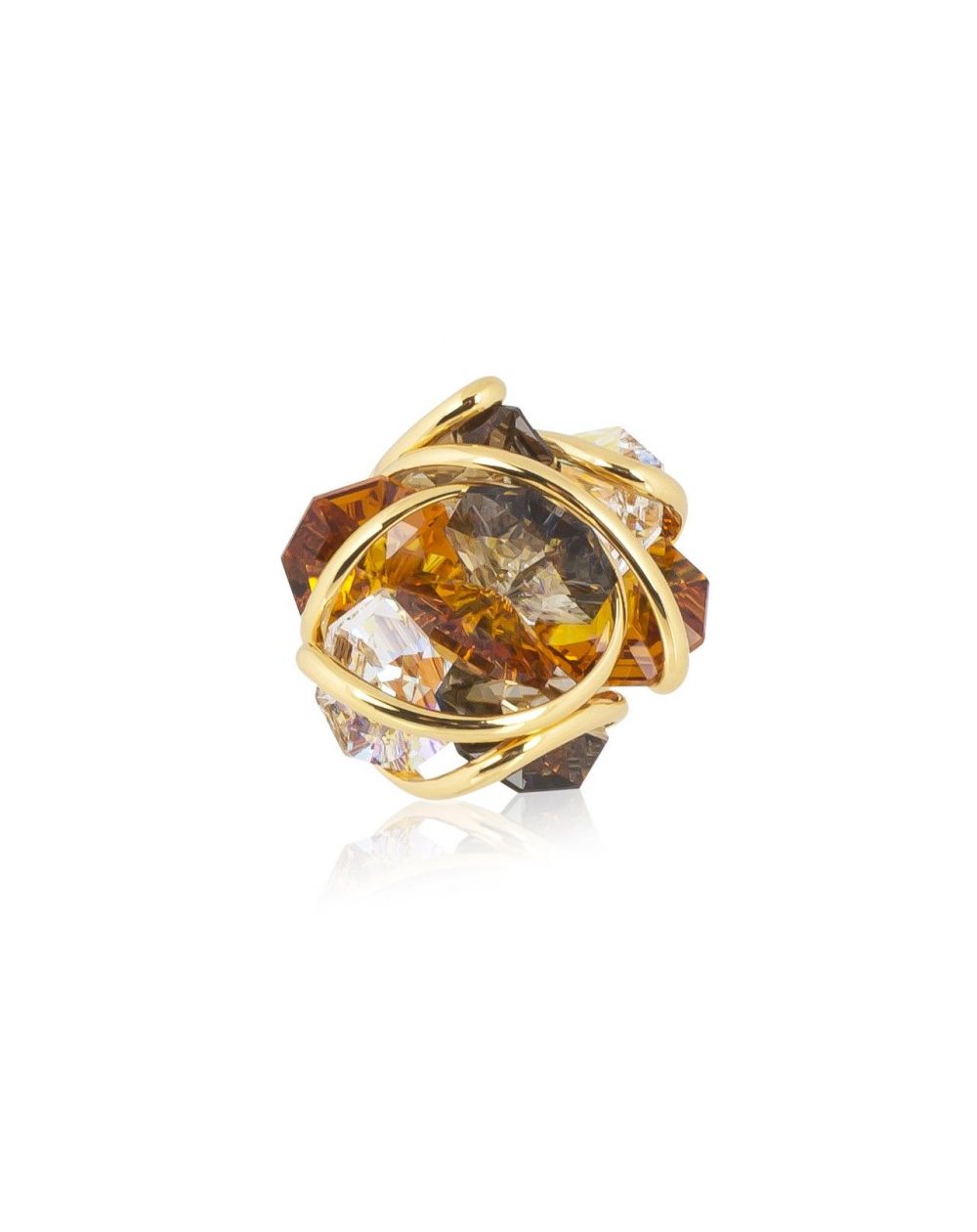 Andrea Marazzini - Bague cristal Swarovski Flower F07 Mix Topaz