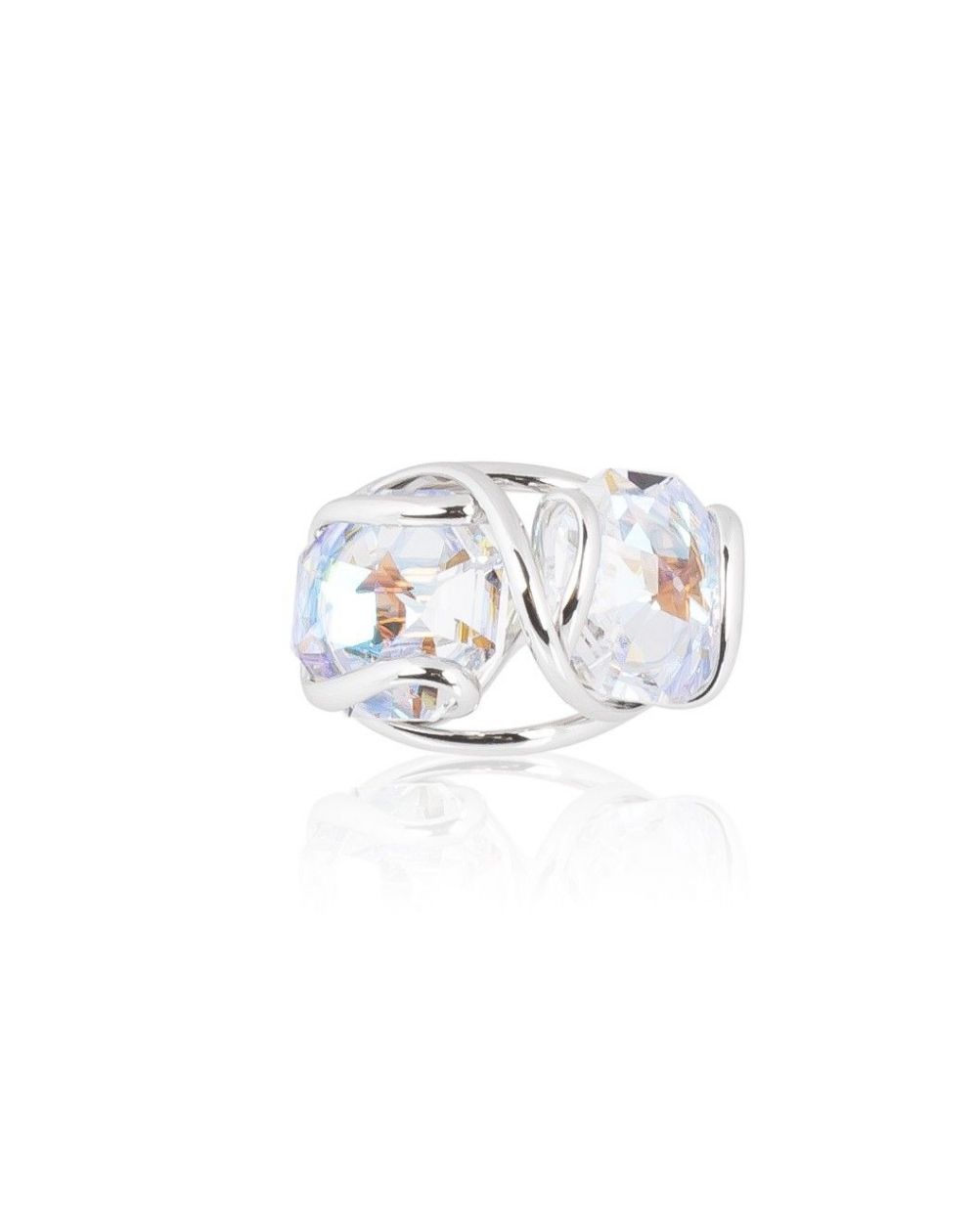 Andrea Marazzini - Bague cristal Swarovski Octagon AB Double cristal