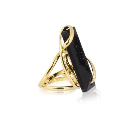 Andrea Marazzini bijoux - Bague cristal Swarovski Moondust Black