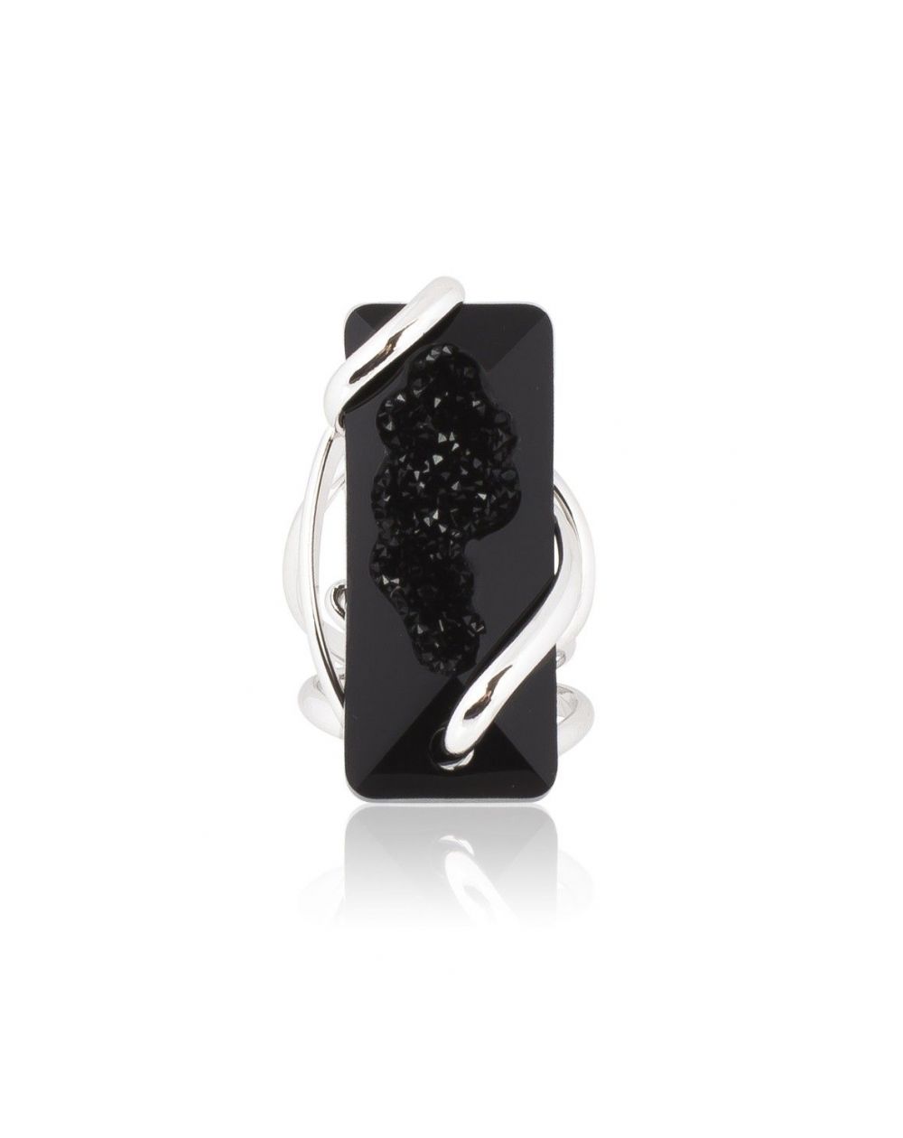 Andrea Marazzini bijoux - Bague cristal Swarovski Moondust Black