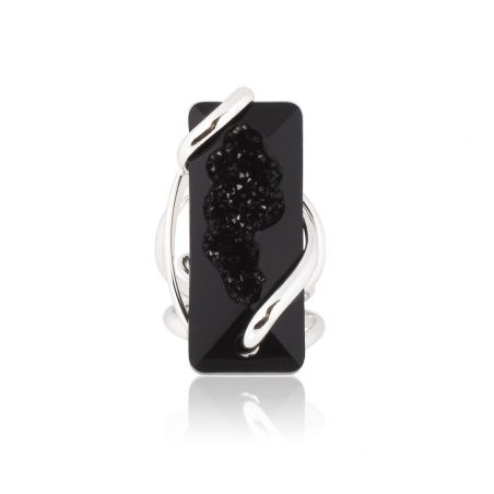 Andrea Marazzini bijoux - Bague cristal Swarovski Moondust Black