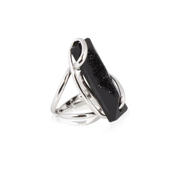 Andrea Marazzini bijoux - Bague cristal Swarovski Moondust Black