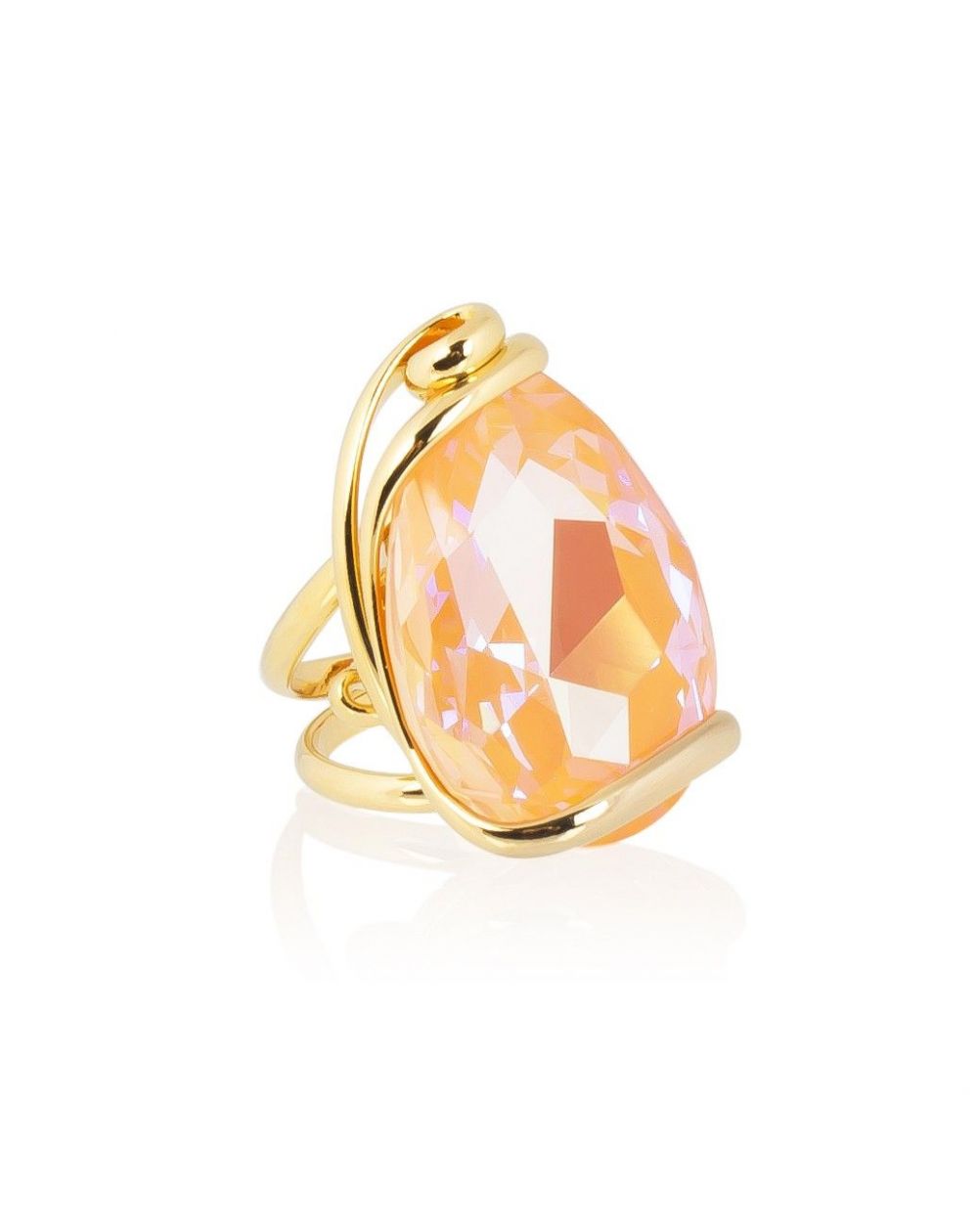 Andrea Marazzini bijoux - Bague cristal Swarovski New Drop Peach Delite