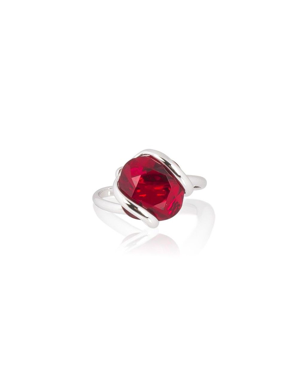 Marazzini - red crystal ring siam Swarovski