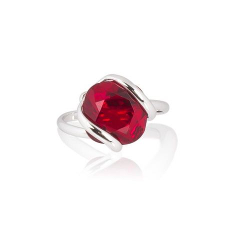 Marazzini - red crystal ring siam Swarovski