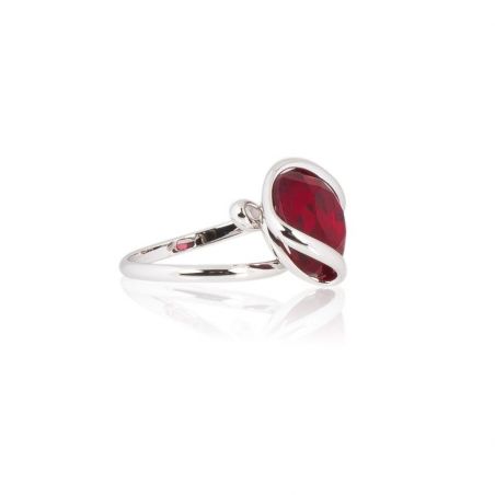 Marazzini - red crystal ring siam Swarovski