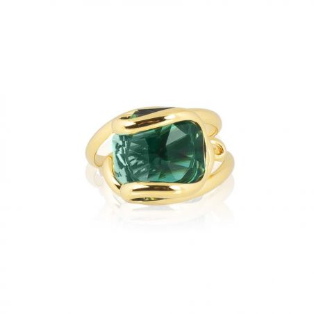 Andrea Marazzini bijoux - Bague cristal Swarovski Octagon  Emeraude