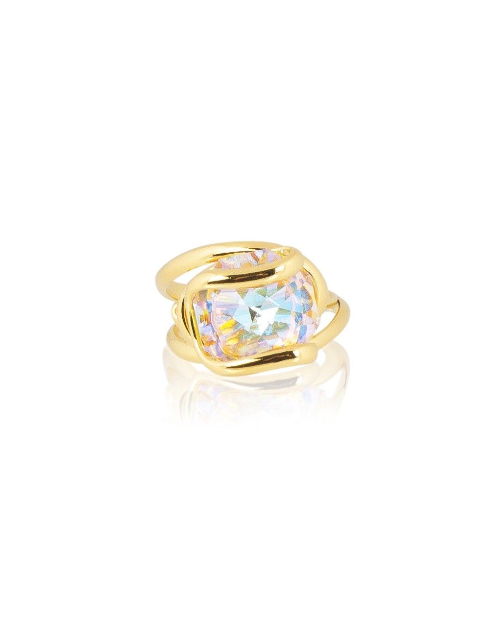 Andrea Marazzini bijoux - Bague cristal Swarovski Octagon AB