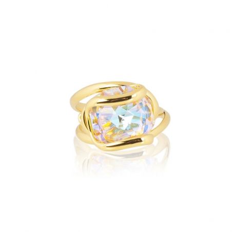 Andrea Marazzini bijoux - Bague cristal Swarovski Octagon AB