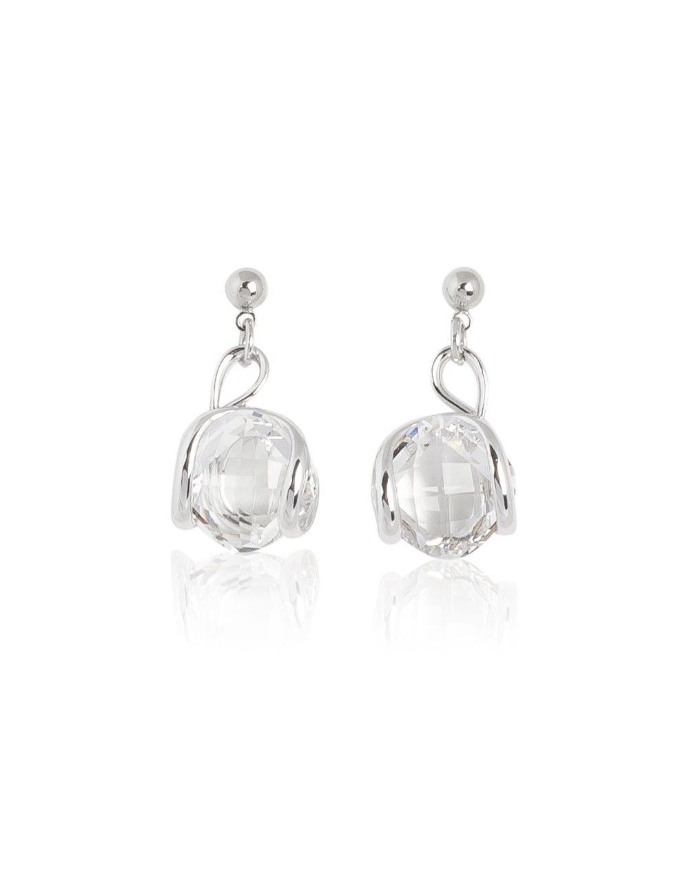 Earrings Swarovski crystal emerald