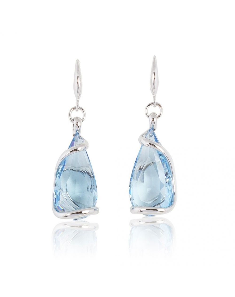 Boucles d'oreilles Andrea Marazzini - Cristal Swarovski Florence Aquamarine