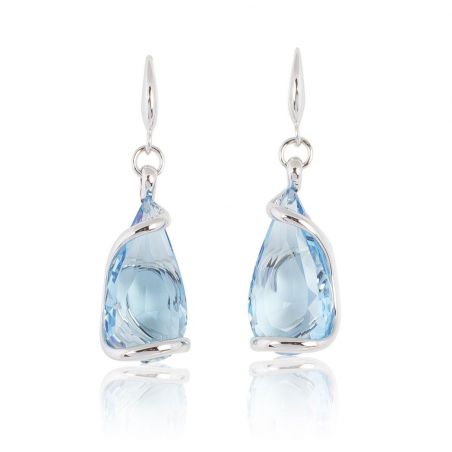Boucles d'oreilles Andrea Marazzini - Cristal Swarovski Florence Aquamarine