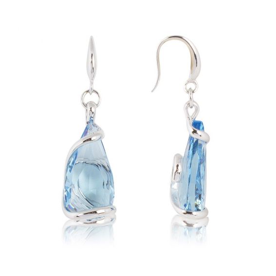 Boucles d'oreilles Andrea Marazzini - Cristal Swarovski Florence Aquamarine