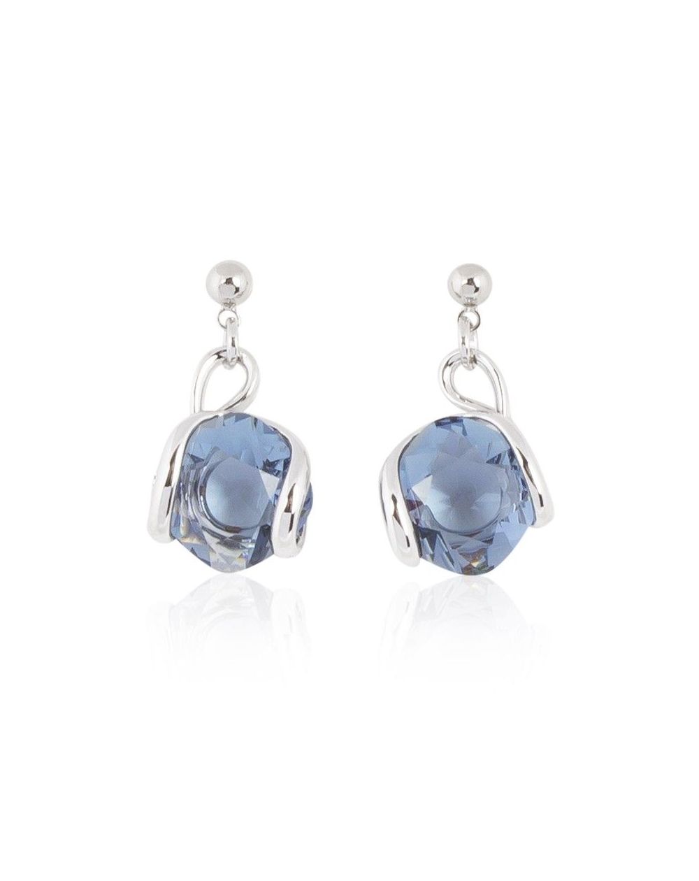 Marazzini - Oorbellen Swarovski kristal denim