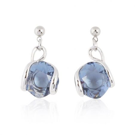 Marazzini - Oorbellen Swarovski kristal denim