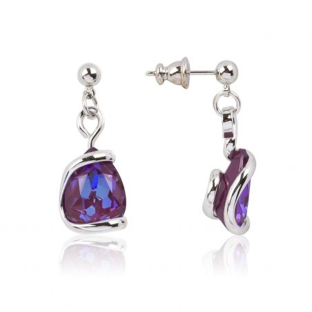 Boucles d'oreilles Andrea Marazzini - Cristal Swarovski New Drop Ametist Delite