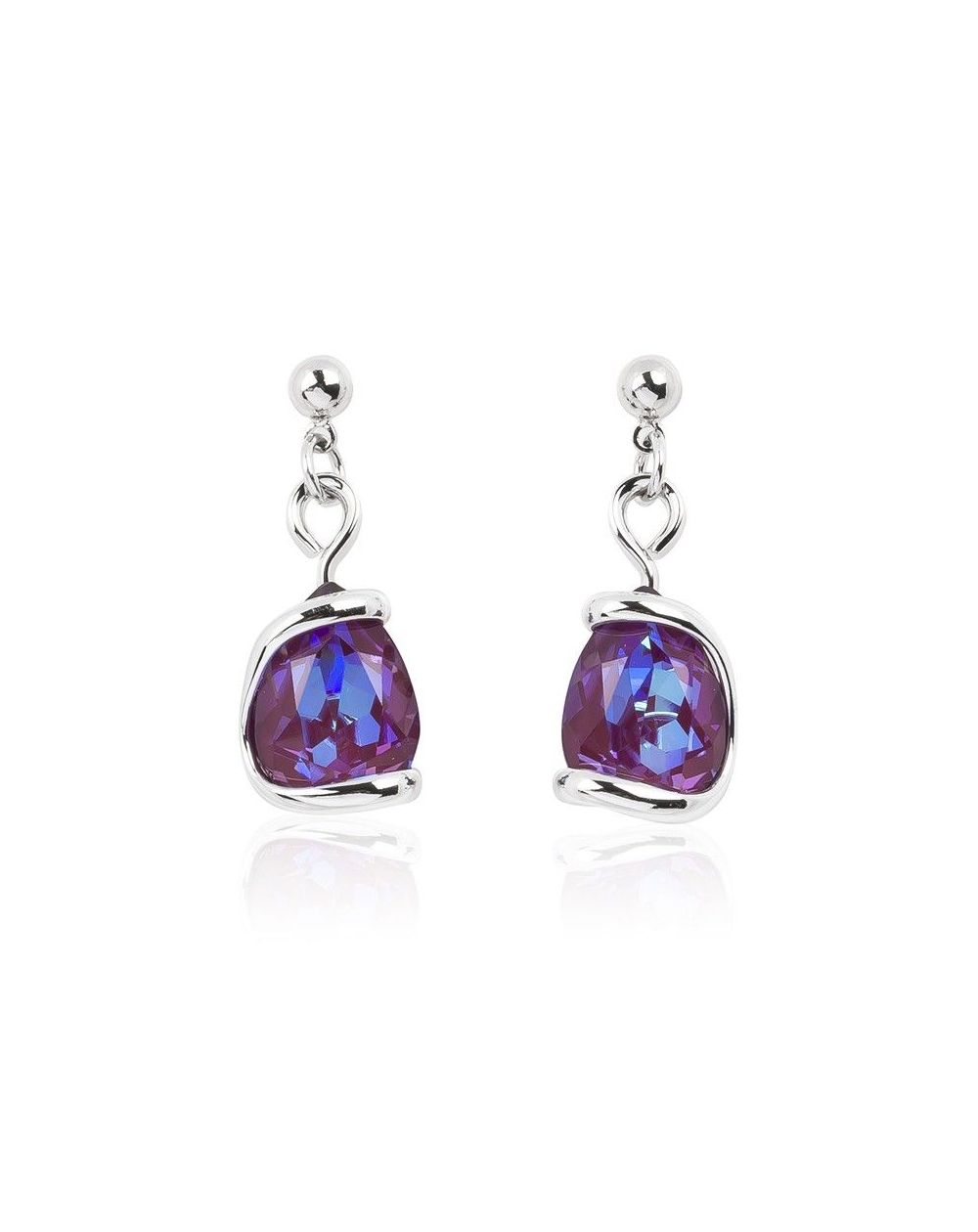 Boucles d'oreilles Andrea Marazzini - Cristal Swarovski New Drop Ametist Delite