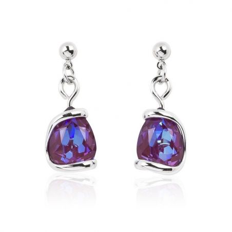 Boucles d'oreilles Andrea Marazzini - Cristal Swarovski New Drop Ametist Delite