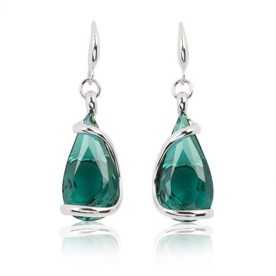 Boucles d'oreilles Andrea Marazzini - Cristal Swarovski Florence Emeraude