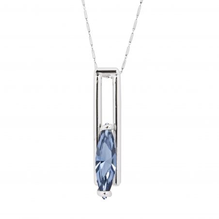 Collier Andrea Marazzini, pierre Swarovski Navette Denim Blue