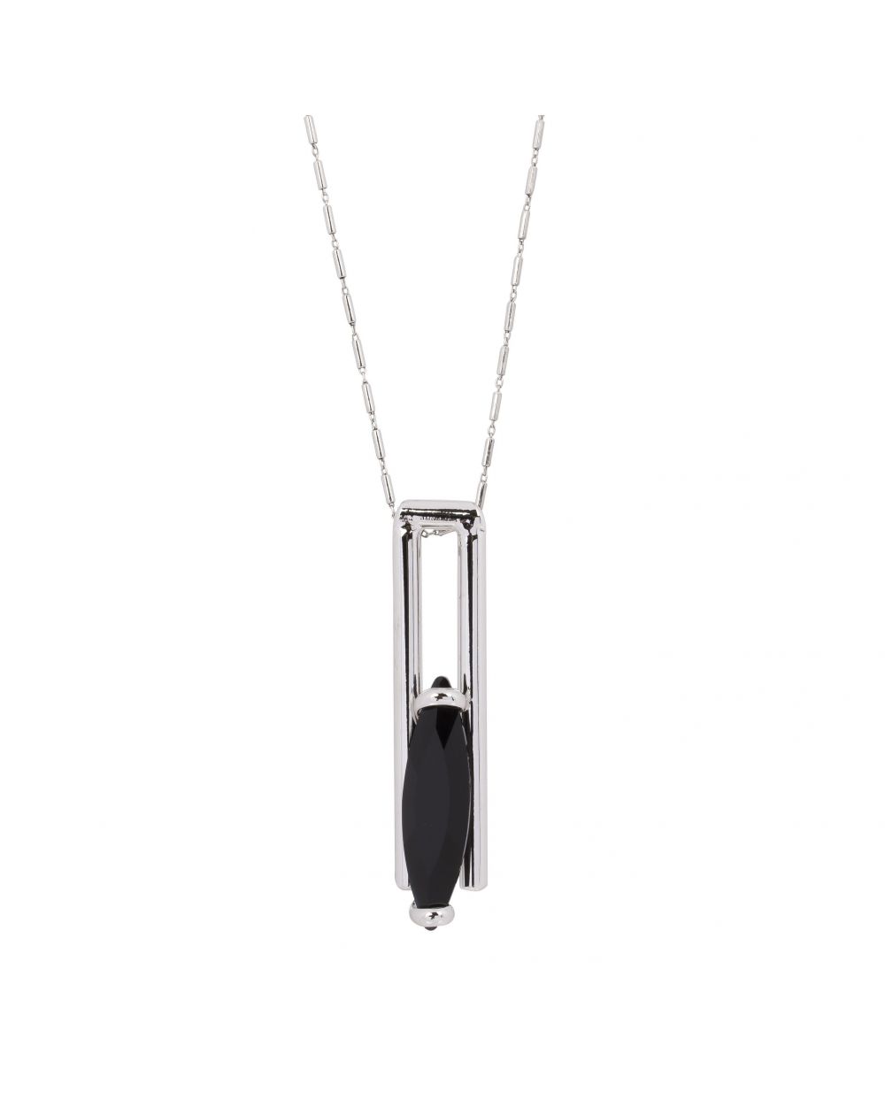 ovale Swarovski munt kristal ketting