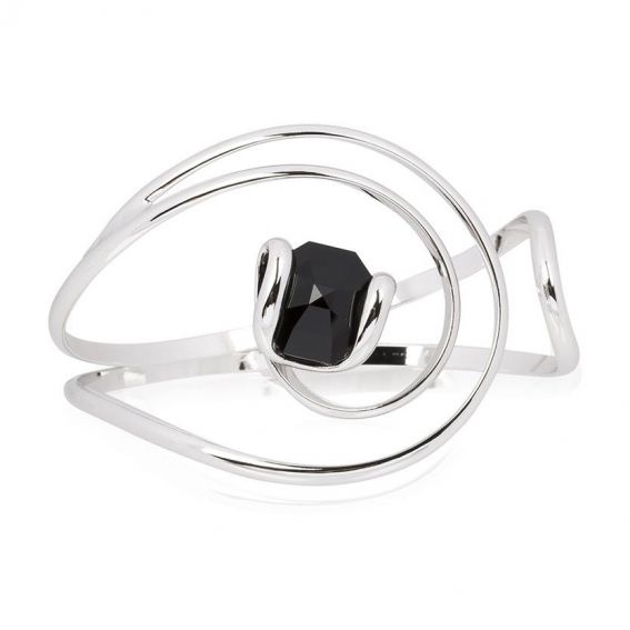 Andrea Marazzini bijoux - Bracelet cristal Swarovski Octagon Black Wave