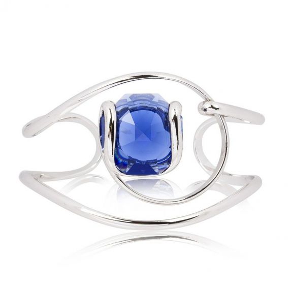 Andrea Marazzini bijoux - Bracelet cristal Swarovski Octagon Dark Blue BR1
