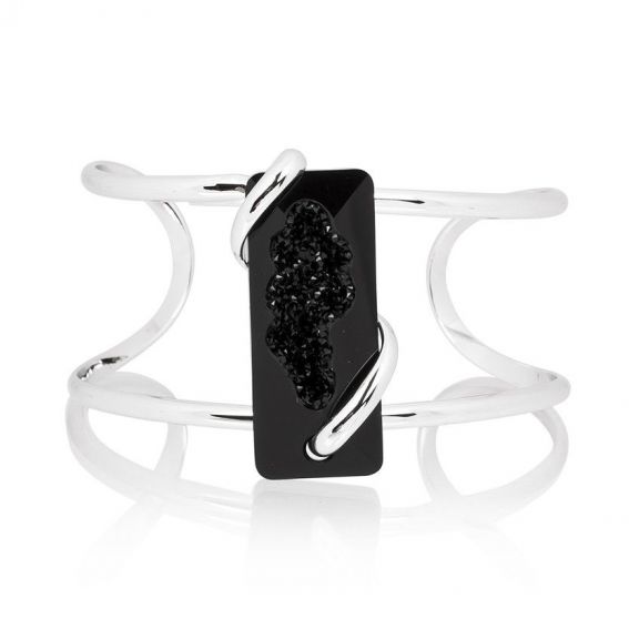 Andrea Marazzini bijoux - Bracelet cristal Swarovski Big Moondust Black BR1